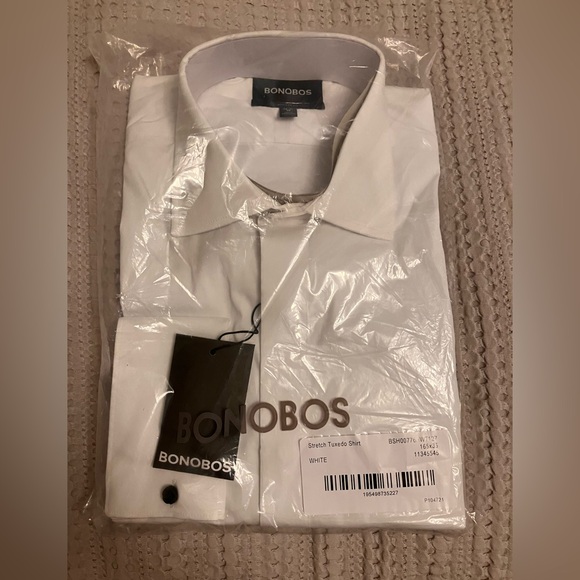 Bonobos Empire Tuxedo Shirt Athletic 16.5x35 - Picture 3 of 3